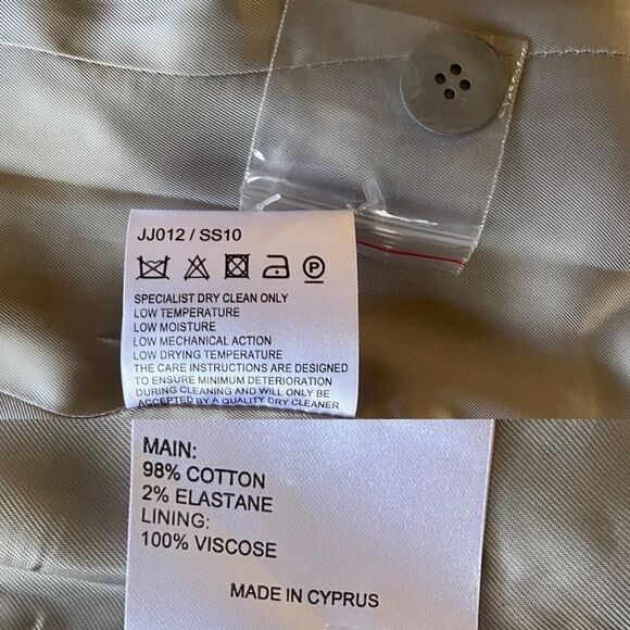 KAREN MILLEN Tailored Denim Cotton Blazer Vest Blue 4 - Picture 13 of 13